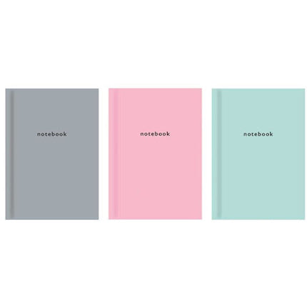 A6 Pastel Ruled Hardback Book