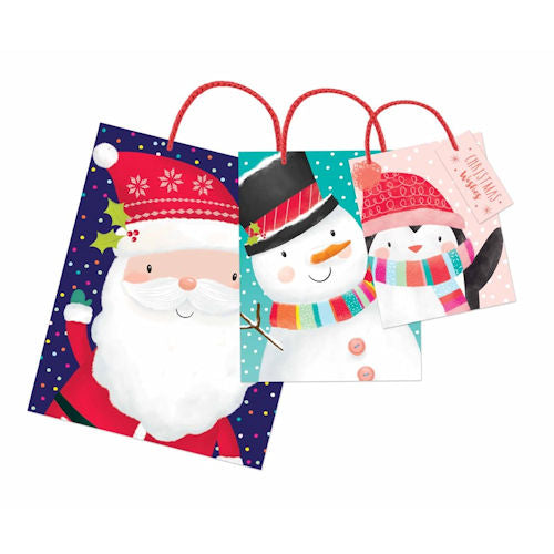 3 Christmas Cute Gift Bags