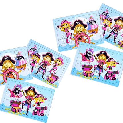 6 Pink Pirate Jigsaw Puzzles