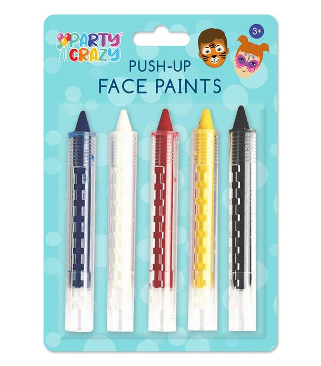 5 Push-Up Face Paint Crayons