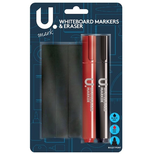 Whiteboard Markers & Eraser Set