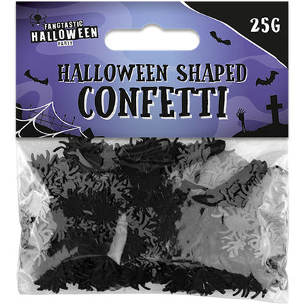 Black Halloween Shaped Confetti
