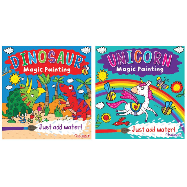 Unicorn/Dinosaur Magic Painting Book