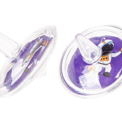 12 Space Spinning Tops (Bag)