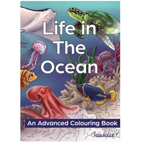 A4 Life in The Ocean Advanced Colouring Book
