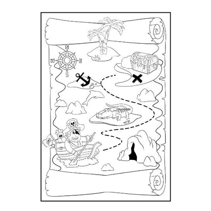 A4 Pirate/My Wild Dragon & Dinosaur Colouring Book