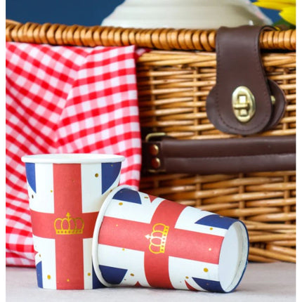 10 Union Jack Paper Cups