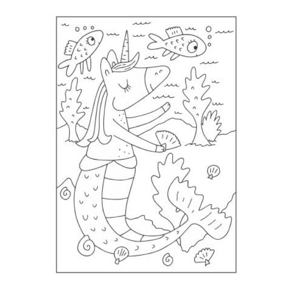 A4 Magical Creatures Colouring Book