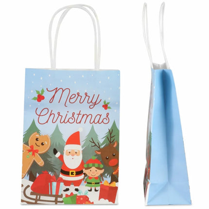 6 Christmas Paper Party Bags