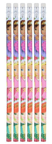 6 Princess Pencils