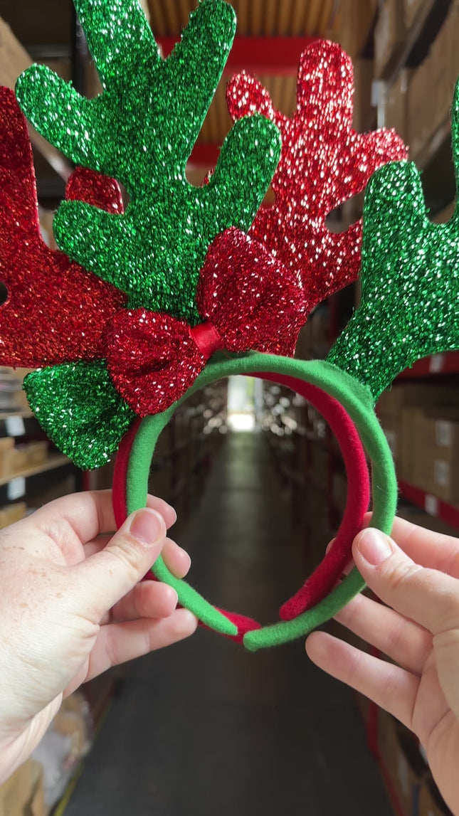 Christmas Metallic Reindeer Headband