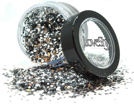 LoveShy Silver Holographic Glitter Shaker