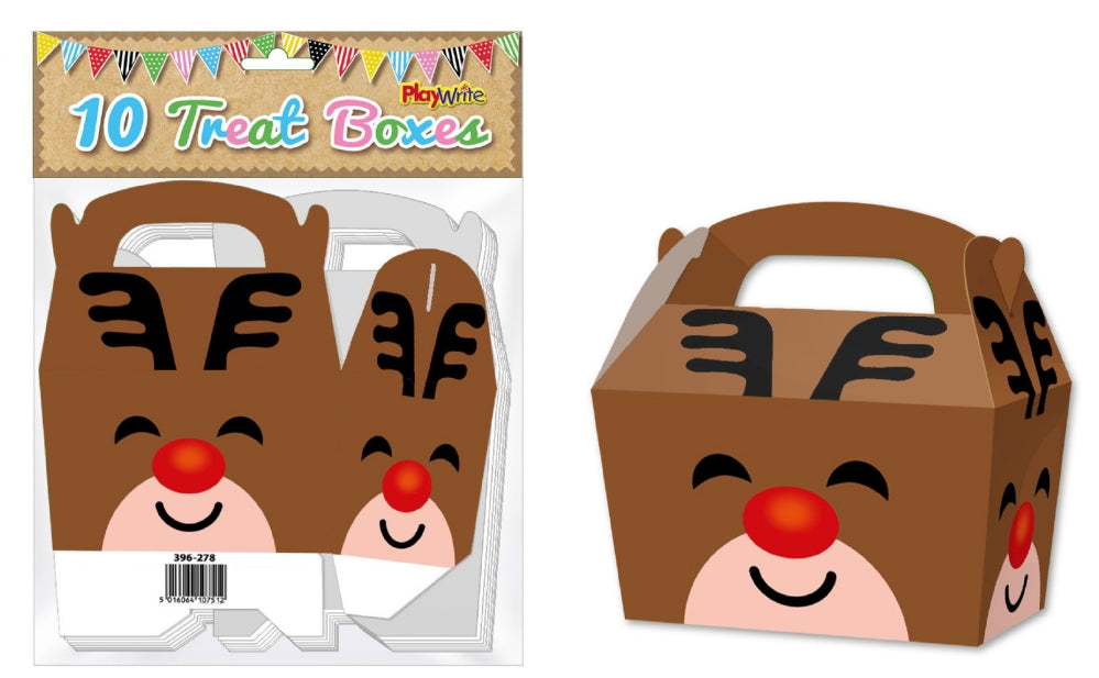 10 Reindeer Party Treat Boxes