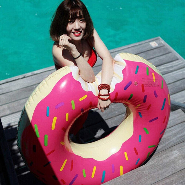 Inflatable Pink Doughnut Ring