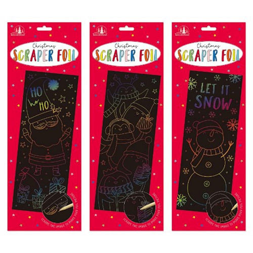 Christmas Scraper Rainbow Foil