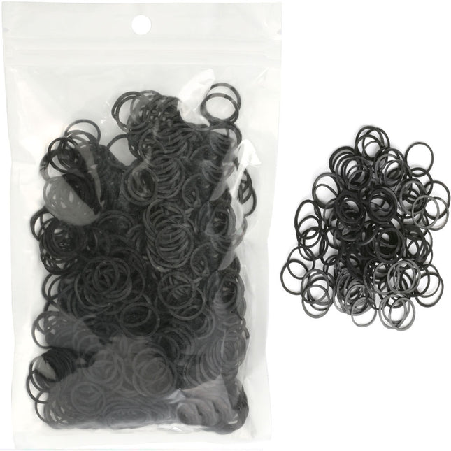 1000 Black Elastic Bands
