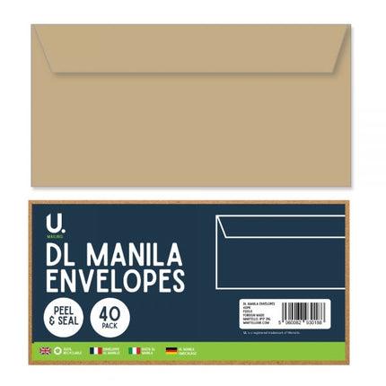 40 Manila DL Envelopes