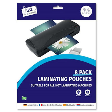 8 Laminating A4 Pouches
