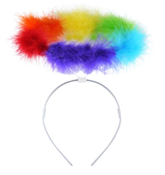 Rainbow Pride Angel Halo Headband