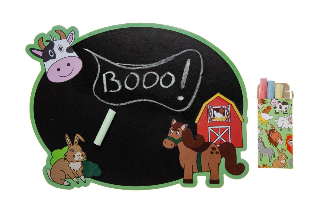 Farm Animal Blackboard & Chalk