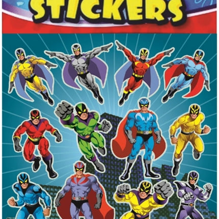 6 Super Hero Sticker Sheets