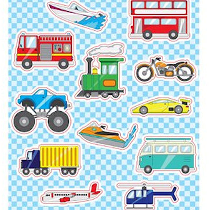 6 Transport Sticker Sheets