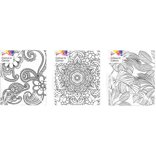 Colour-In 25cm x 30cm Canvas