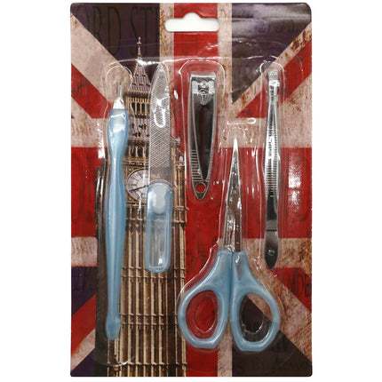 Blue 5 Piece Manicure Set