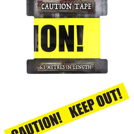 Halloween Yellow Warning Tape