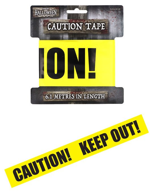 Halloween Yellow Warning Tape