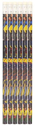6 Super Hero Pencils