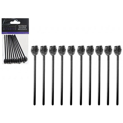 10 Round Eyelash Brushes