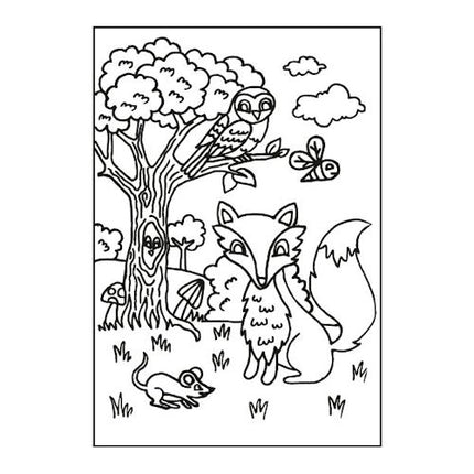 A4 My Woodland Friends Colouring Book