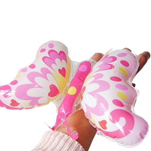 Inflatable Pink Butterfly Wristband