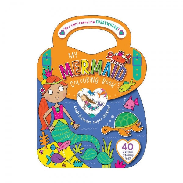 Mermaid/Pets Colouring & Sticker Bag Book