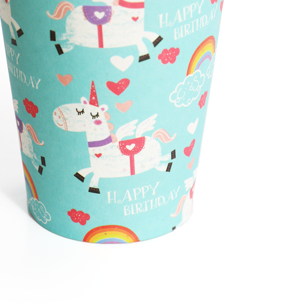 16 Unicorn Paper Party Cups