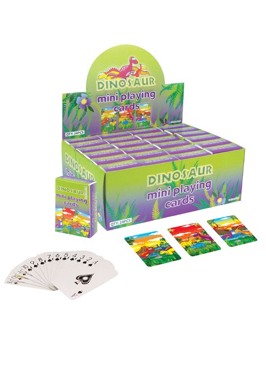 6 Dinosaur Miniature Playing Card Sets
