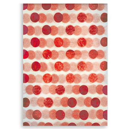Tissue Paper Red Foil Spot