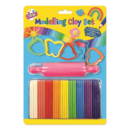 15 Piece Modelling Clay Set & Tools (Pack)
