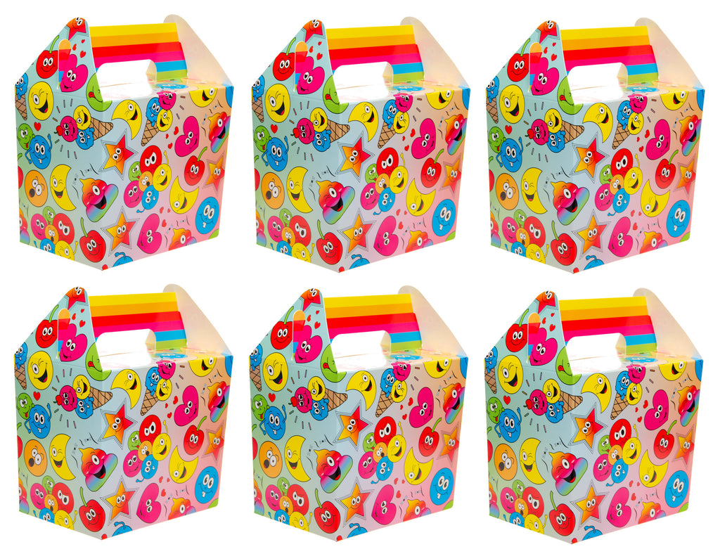 6 Happy Face Party Food Lunch Boxes