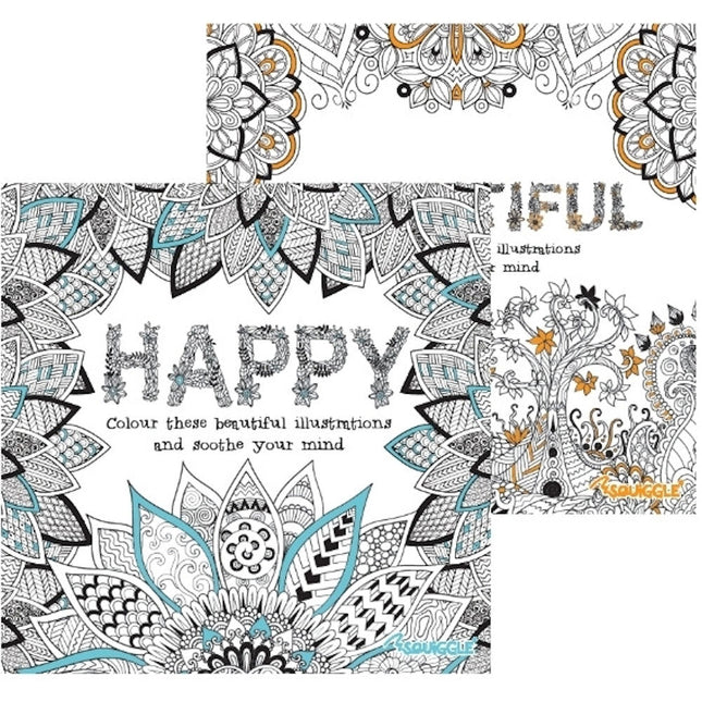 Beautiful Happy Advanced Colouring Book