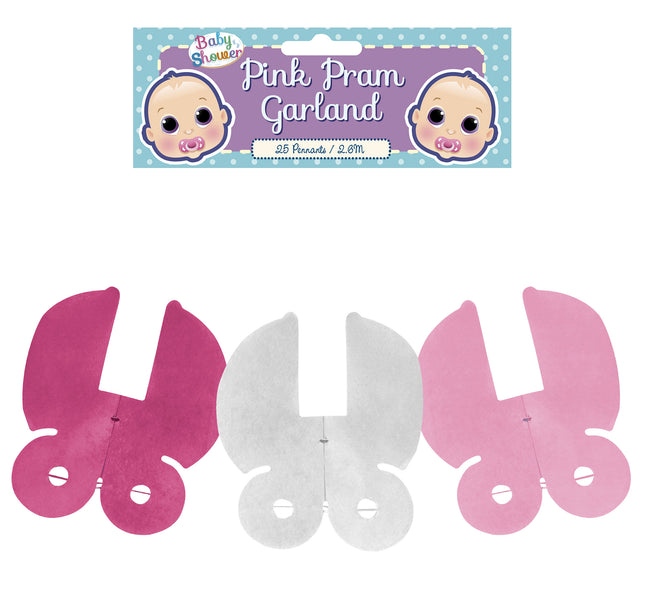 Pink Pram Garland