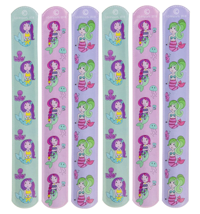 6 Mermaid Slap Bracelets