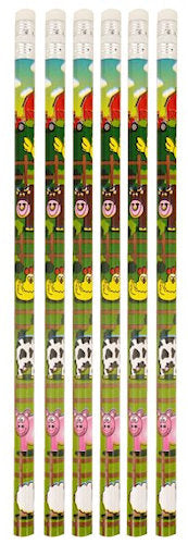 6 Farm Pencils
