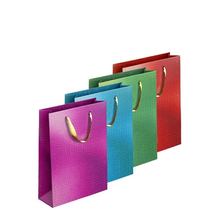 Coloured Embossed Metallic Extra Large Gift Bag