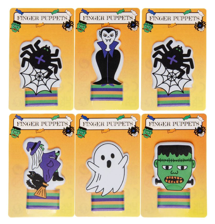 6 Halloween Finger Puppets