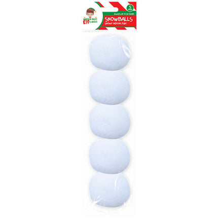 5 Elf Indoor Snowballs