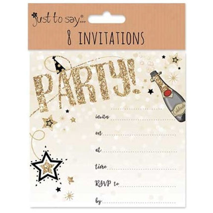 8 Party Invitation Cards