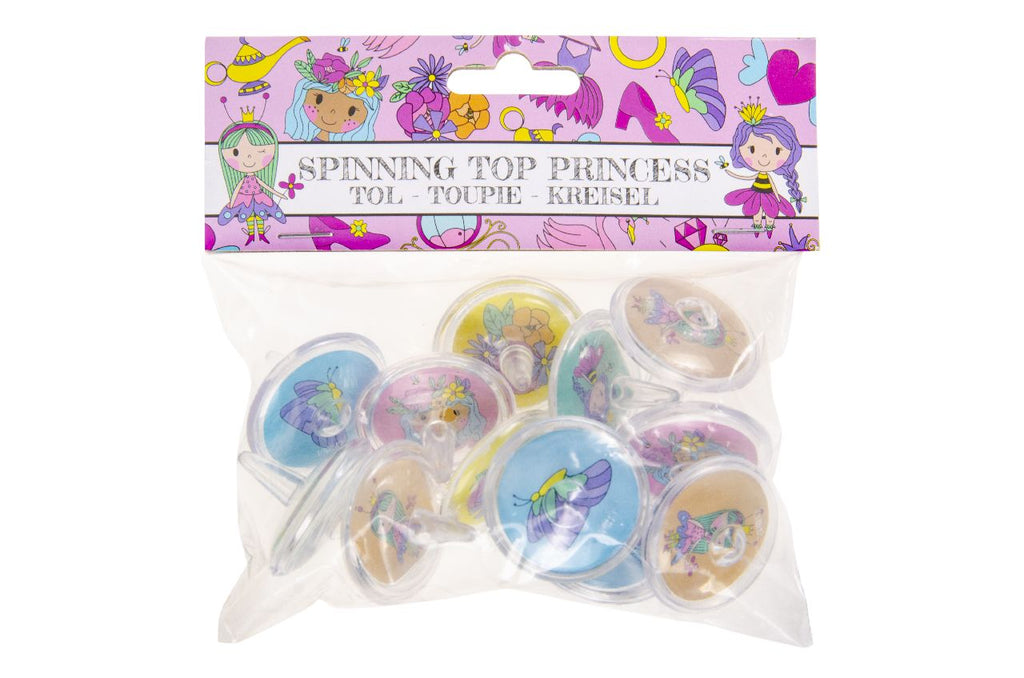 12 Princess Spinning Tops