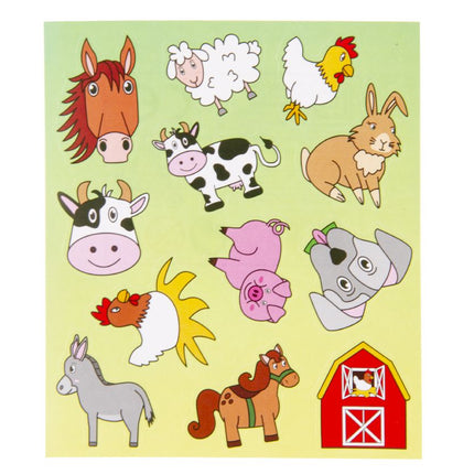 Farm Animal Sticker Sheet